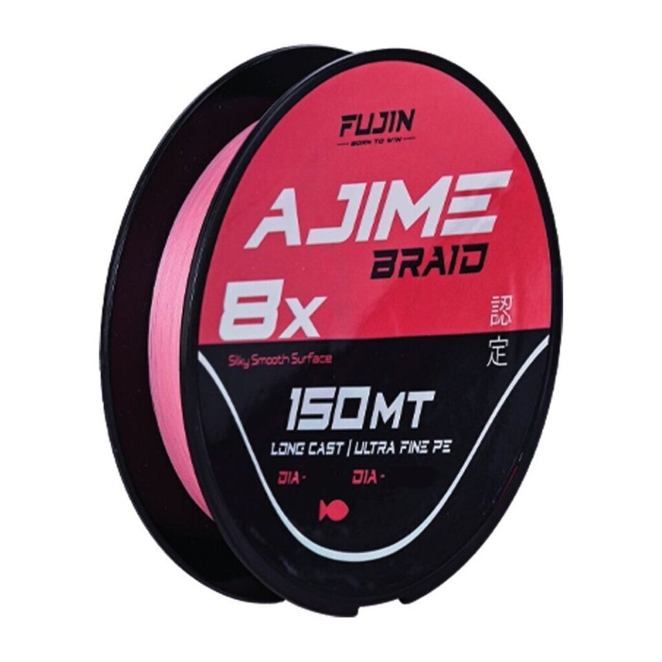 Fujin Ajime Braid 8x 150mt Pink İp Misina 0,08 mm