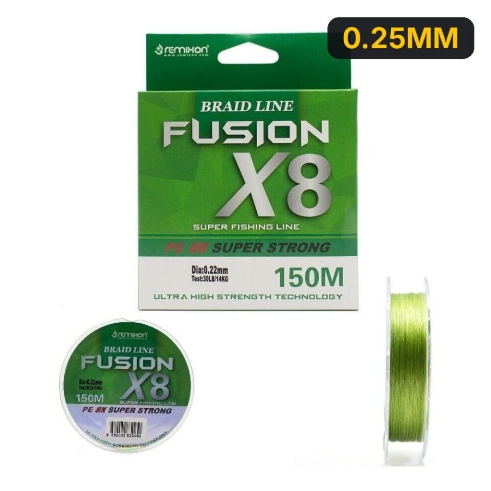 Remixon Fusion 150M X8 Green İp Misina 0.25MM