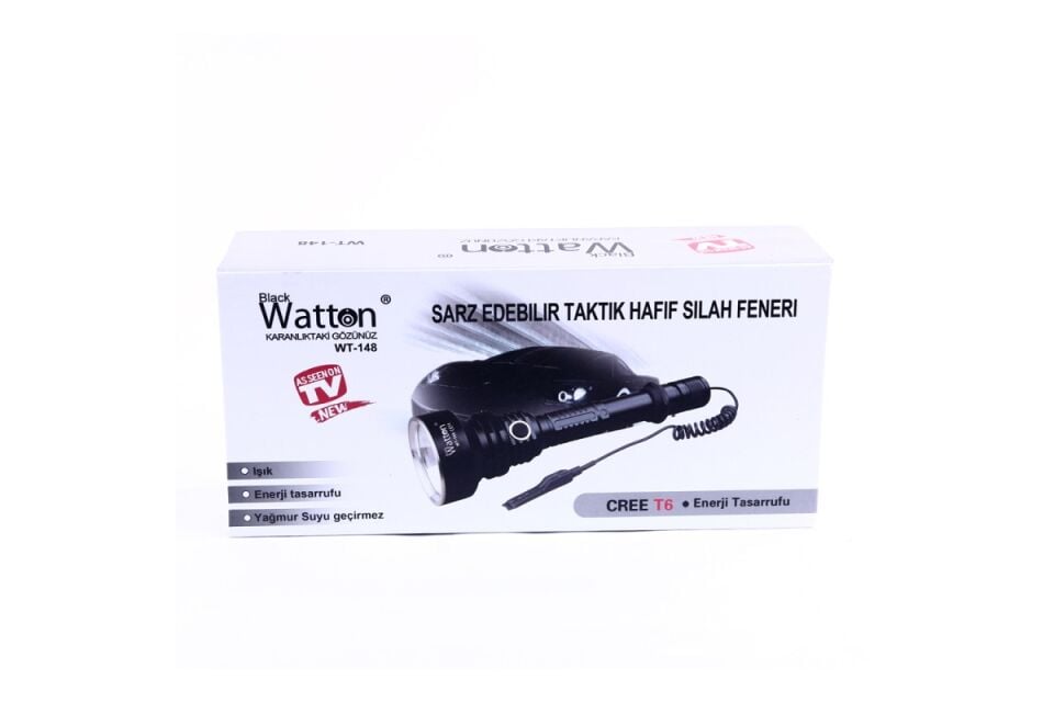 Watton 800 Lümen TX6 LED Avcı Feneri Uzun Menzilli Profesyonel Model WT-148