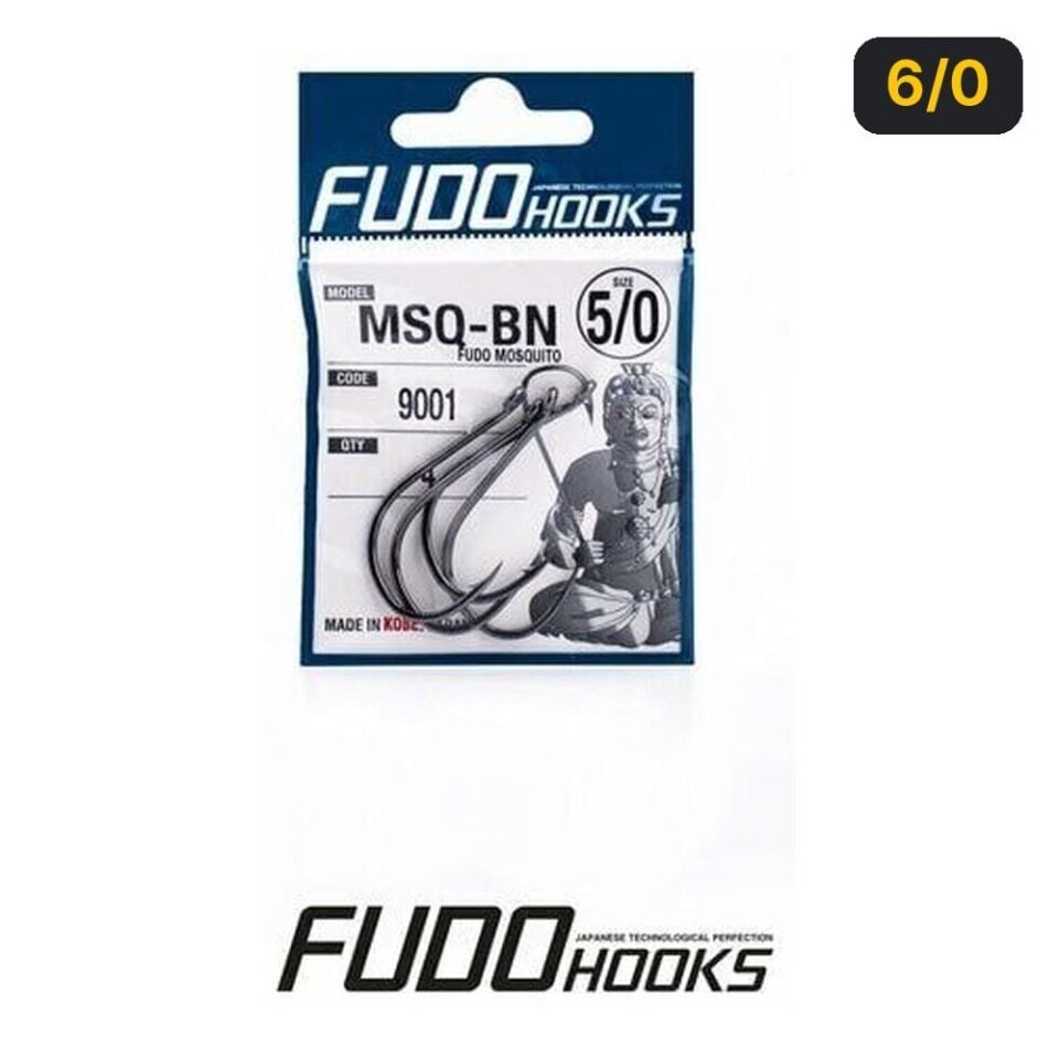 Fudo 9001 Mosquito Black Nikel Olta İğnesi 6/0
