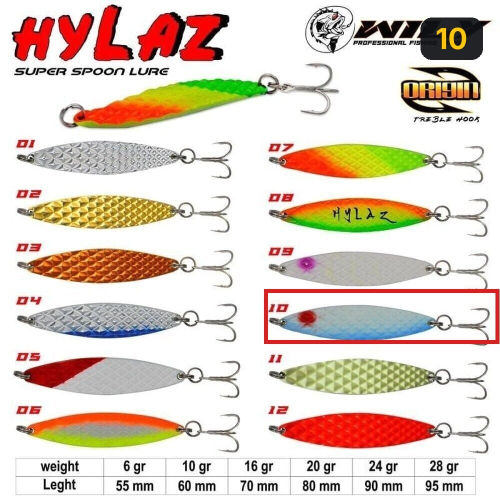Wily Hylaz Kaşık 10 gr 60 mm - Hologramlı 10