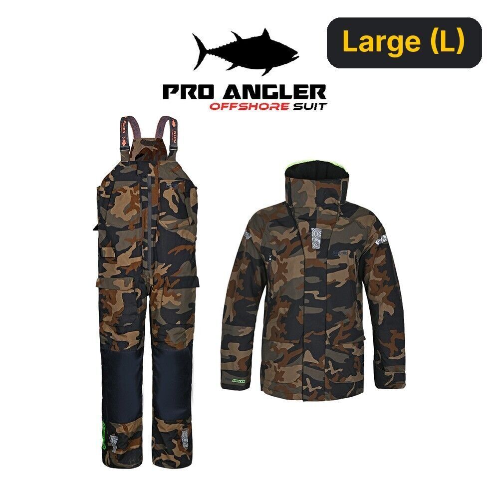 Fujin Pro Angler Off Shore Suit Camo Navy Large (L)