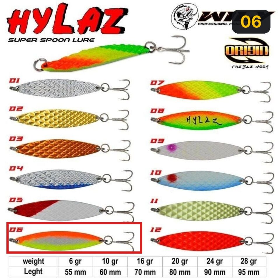 Wily Hylaz Kaşık 10 gr 60 mm - Hologramlı 06