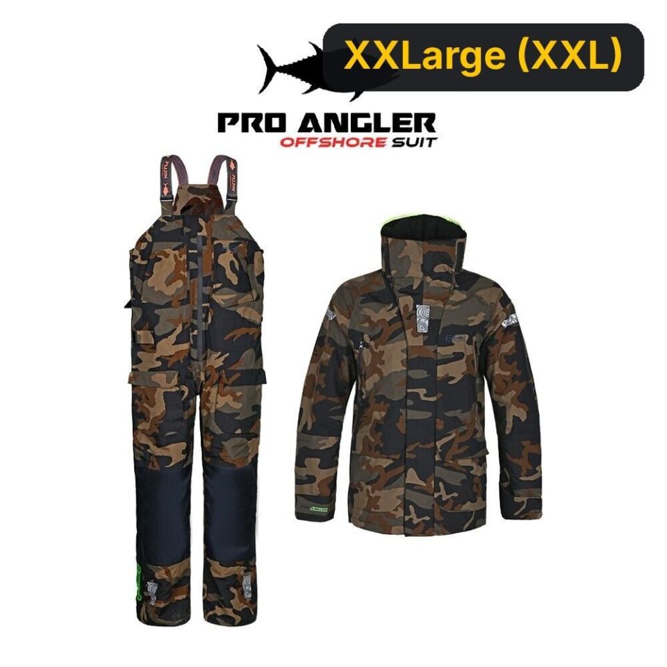 Fujin Pro Angler Off Shore Suit Camo Navy XXLarge (XXL)