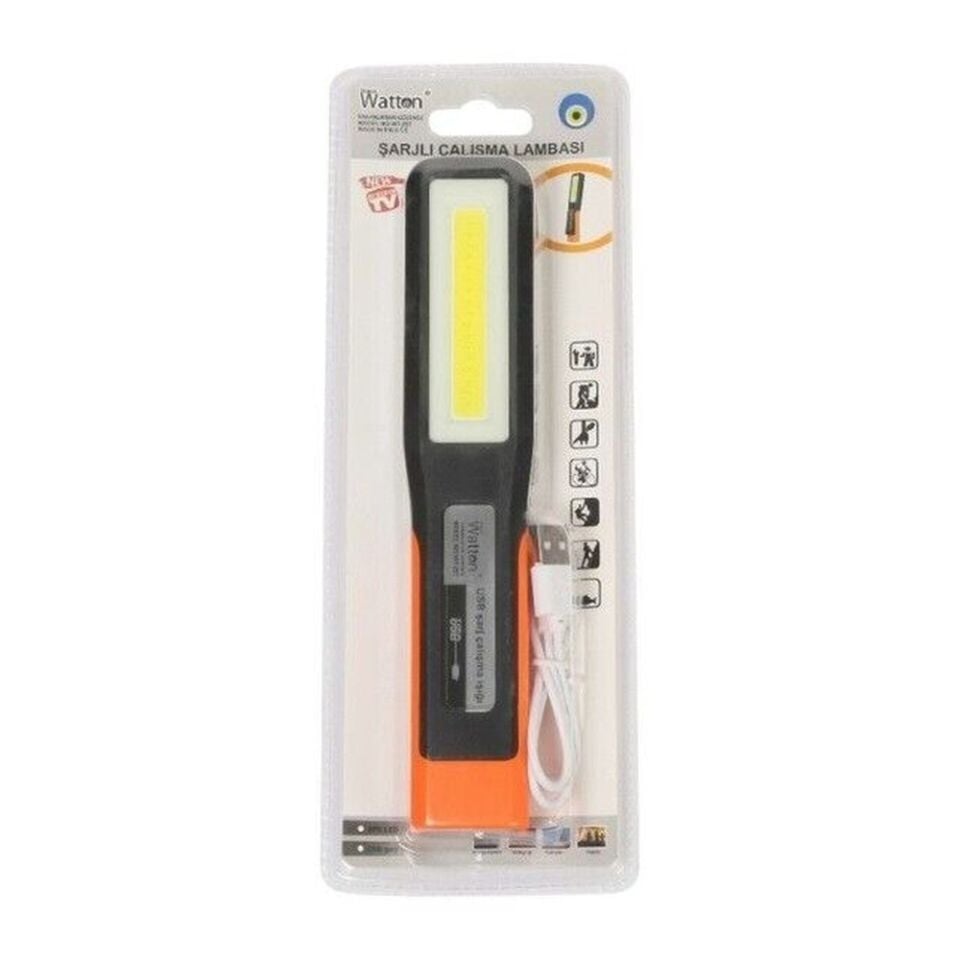 Watton Şarjlı Tamirci Lambası LED Mıknatıslı Pratik Kullanım WT-297