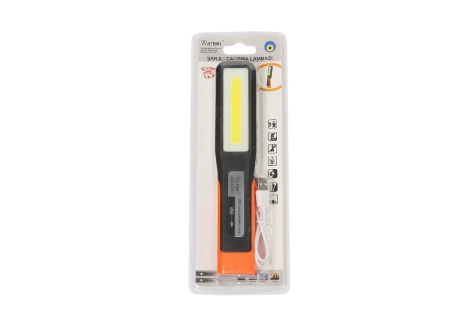 Watton Şarjlı Tamirci Lambası LED Mıknatıslı Pratik Kullanım WT-297