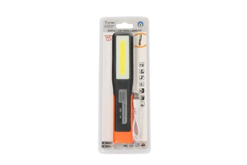 Watton Şarjlı Tamirci Lambası LED Mıknatıslı Pratik Kullanım WT-297