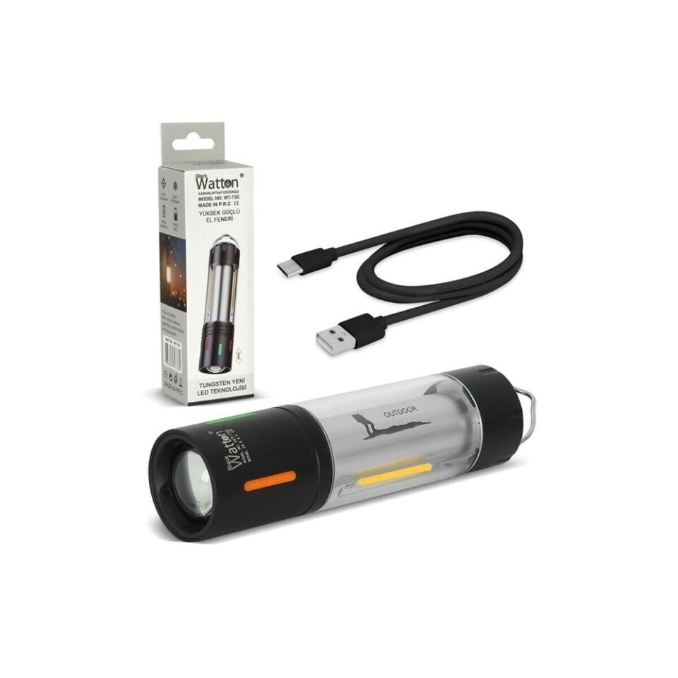 Watton TG LED Şarjlı Kamp Lambası WT-736