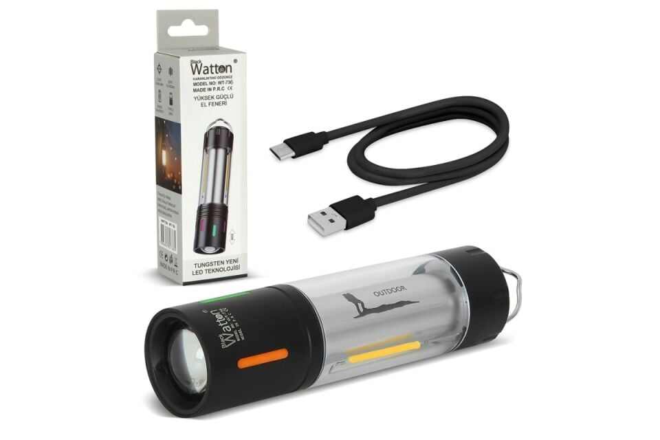 Watton TG LED Şarjlı Kamp Lambası WT-736