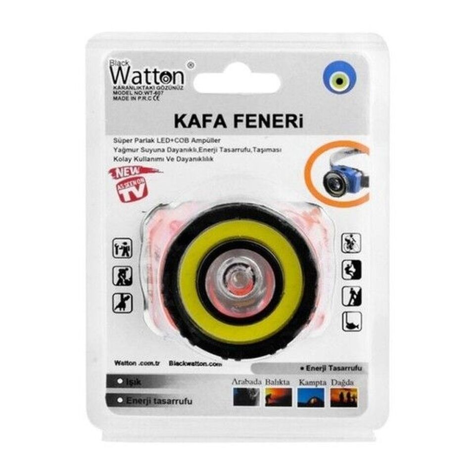 Watton Güçlü Pilli Kafa Lambası Model WT-607