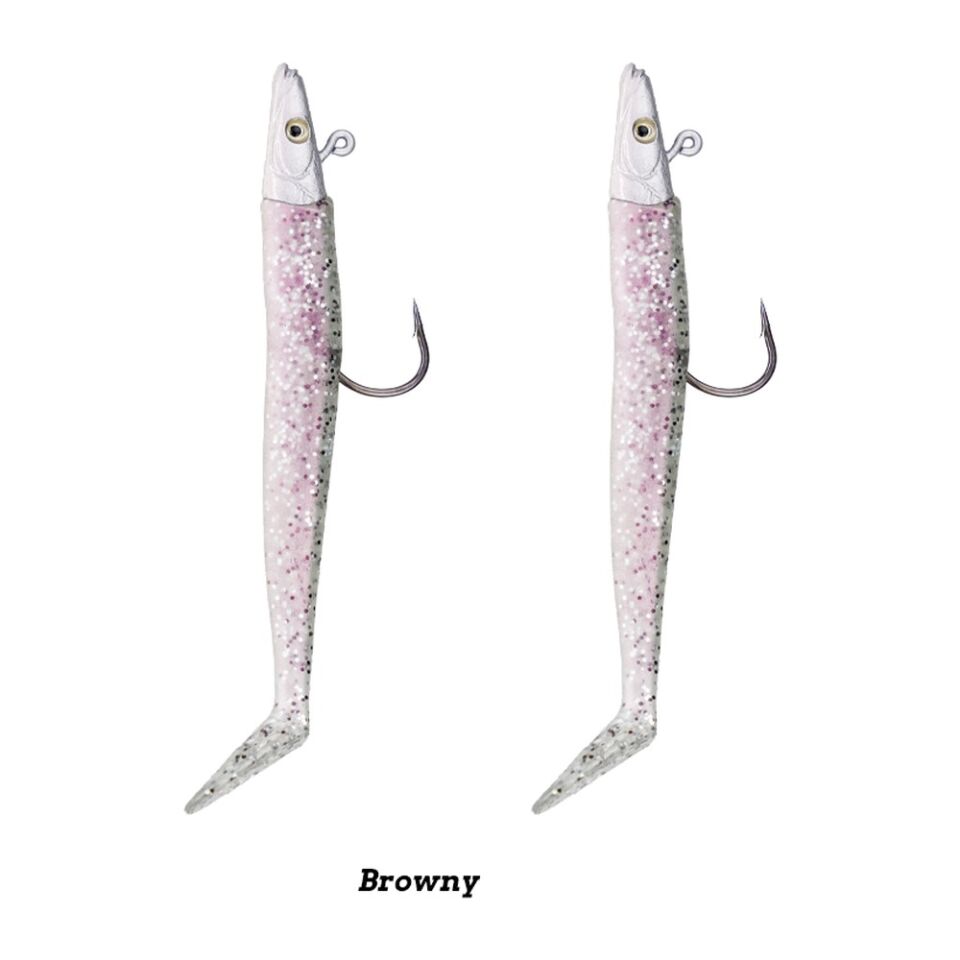Fujin Zand Eel 11cm 7gr-14gr Double Body+Head Silikon Balık BLUE SILVER