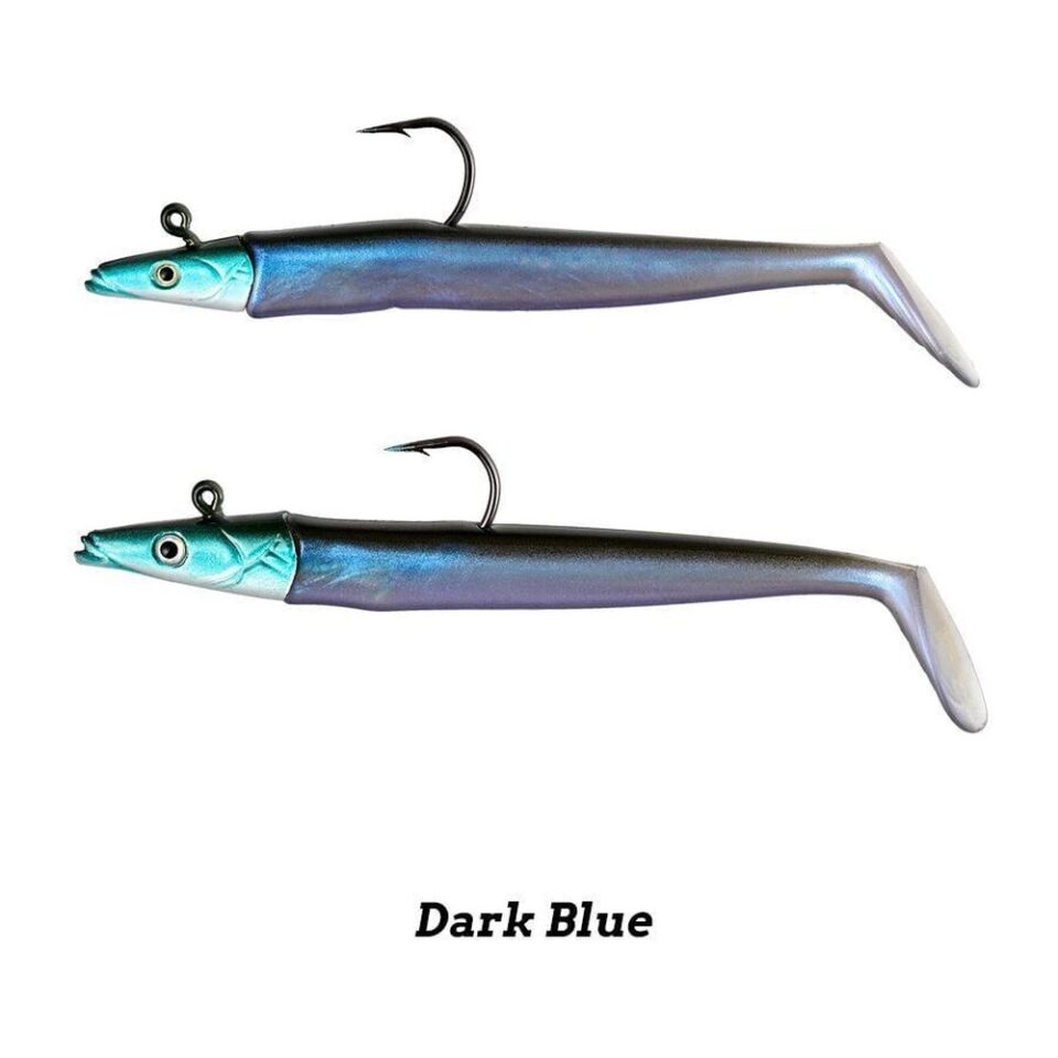 Fujin Zand Eel 11cm 7gr-14gr Double Body+Head Silikon Balık BLUE SILVER