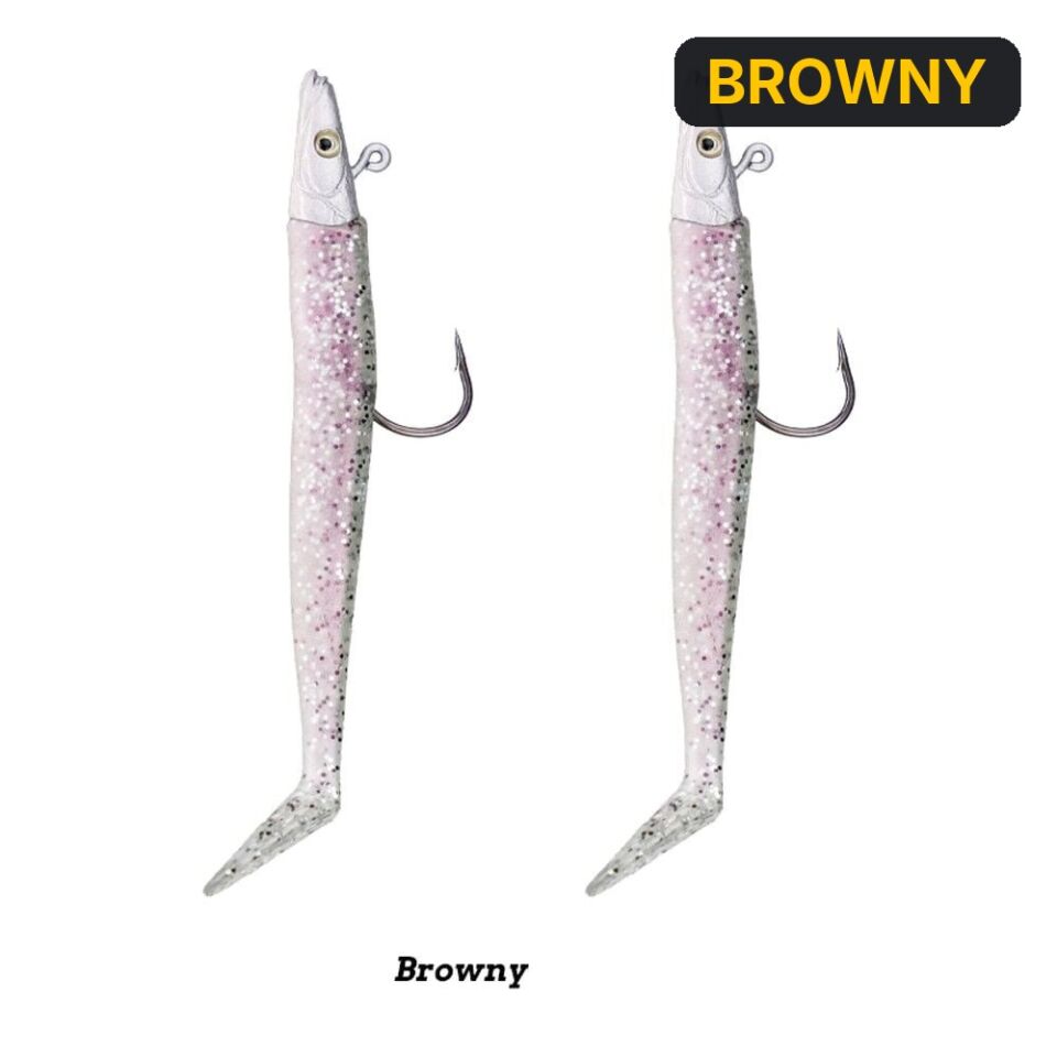 Fujin Zand Eel 11cm 7gr-14gr Double Body+Head Silikon Balık BROWNY