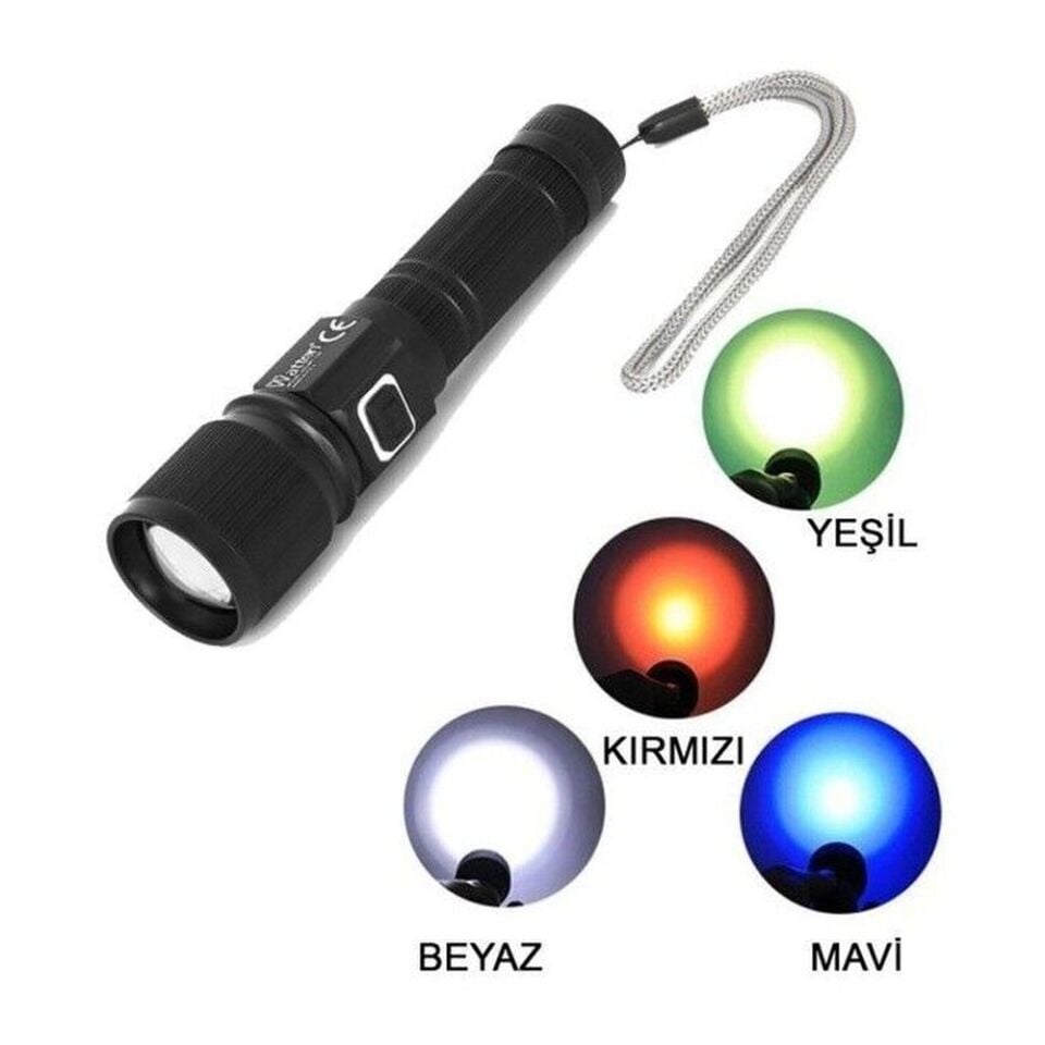 Watton CREE TG LED 1000 Lümen Göstergeli Şarjlı El Feneri WT-732