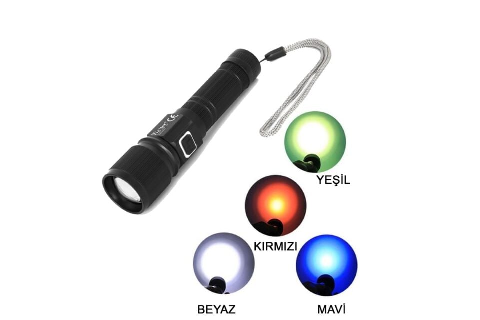 Watton CREE TG LED 1000 Lümen Göstergeli Şarjlı El Feneri WT-732