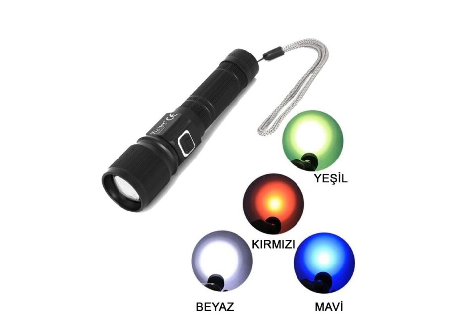 Watton CREE TG LED 1000 Lümen Göstergeli Şarjlı El Feneri WT-732