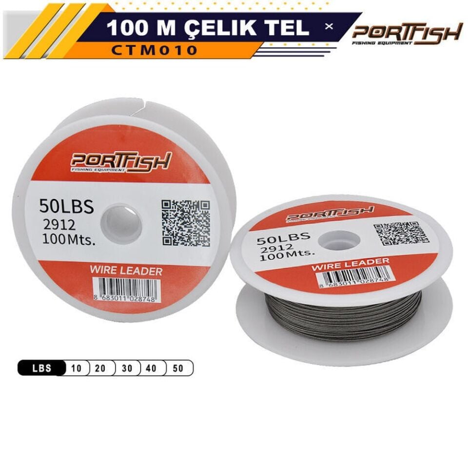 Portfish Çelik Telli 100 mt
