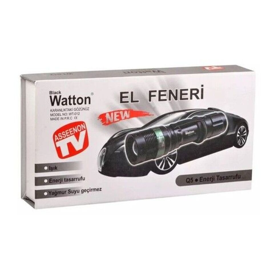 Watton Uzun Menzilli Zoomlu LED El Feneri WT-012