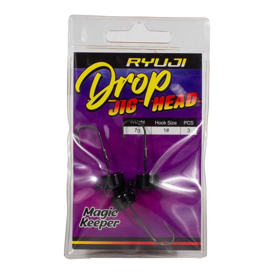 Ryuji Drop Jig Head Siyah ( 3 Adet)