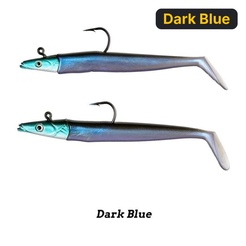 Fujin Zand Eel 11cm 7gr-14gr Double Body+Head Silikon Balık Dark Blue