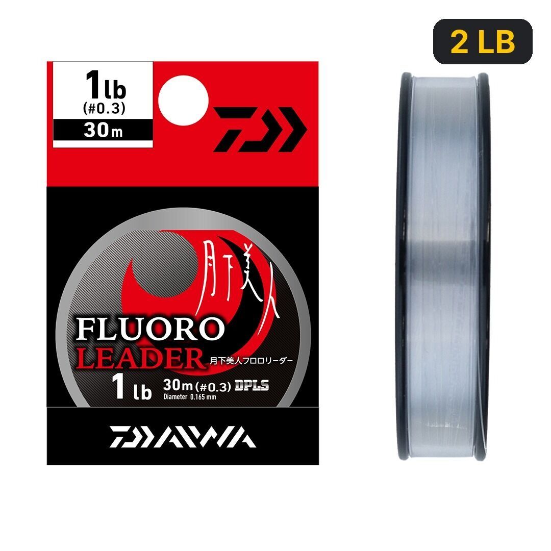 Daiwa Gekkabijin Fluoro Leader 30 Mt Lider Misina 2 LB