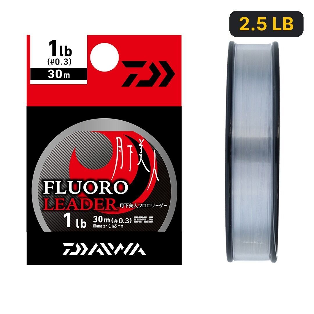 Daiwa Gekkabijin Fluoro Leader 30 Mt Lider Misina 2.5 LB