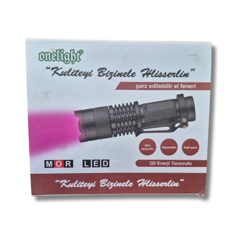 Onelight Mor Ledli UV OL-608A El Feneri