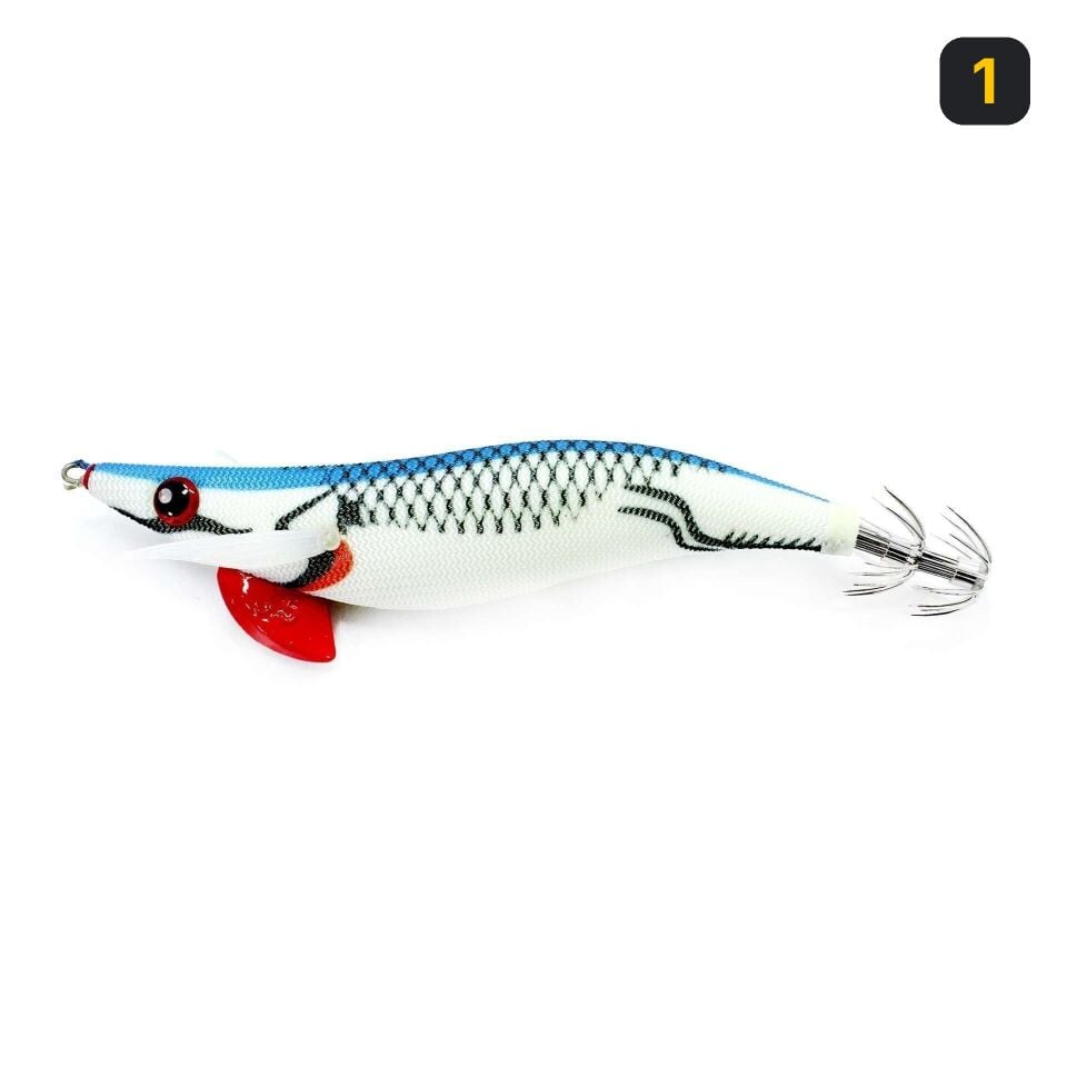Captain 3031 12cm Casting Bilyeli Squid Size 3.5 18gr Kalamar Zokası 1