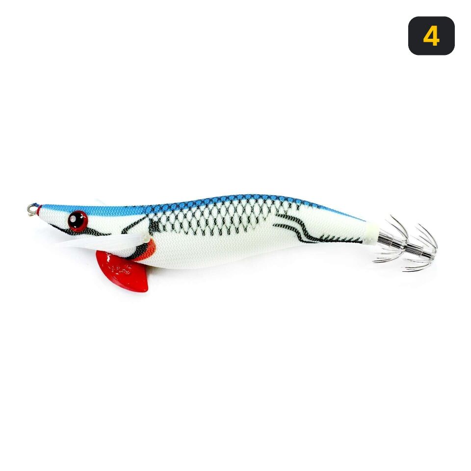 Captain 3031 12cm Casting Bilyeli Squid Size 3.5 18gr Kalamar Zokası 4