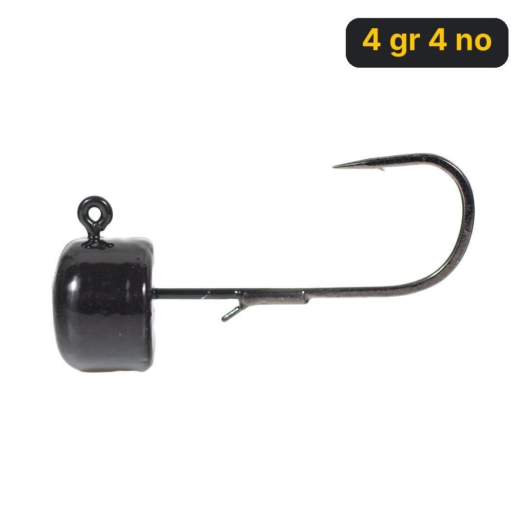 Ryuji Drop Jig Head Siyah ( 3 Adet) 4 gr 4 no