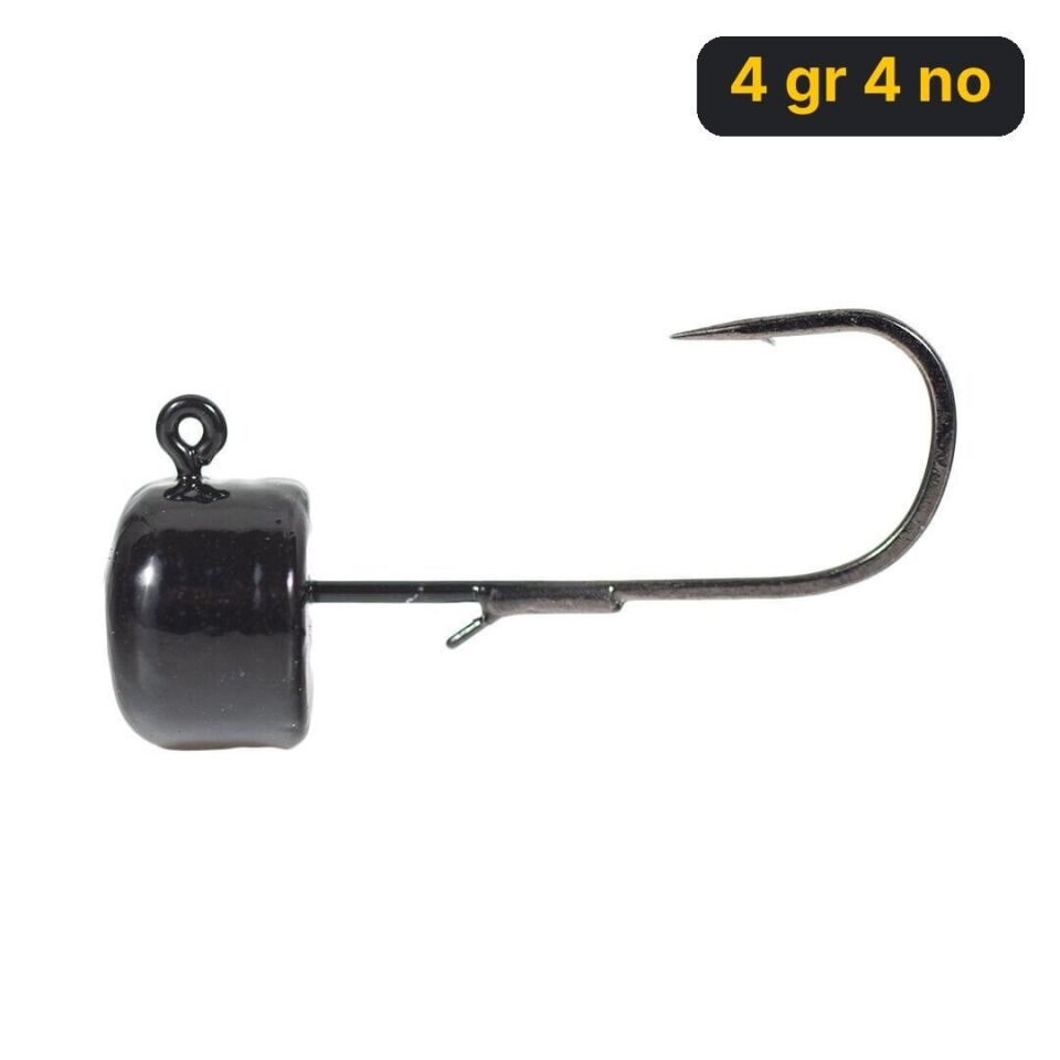 Ryuji Drop Jig Head Siyah ( 3 Adet) 4 gr 4 no