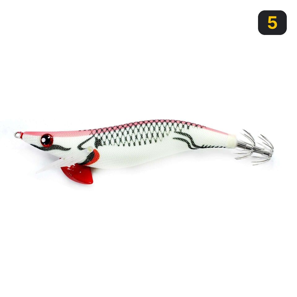 Captain 3031 12cm Casting Bilyeli Squid Size 3.5 18gr Kalamar Zokası 5