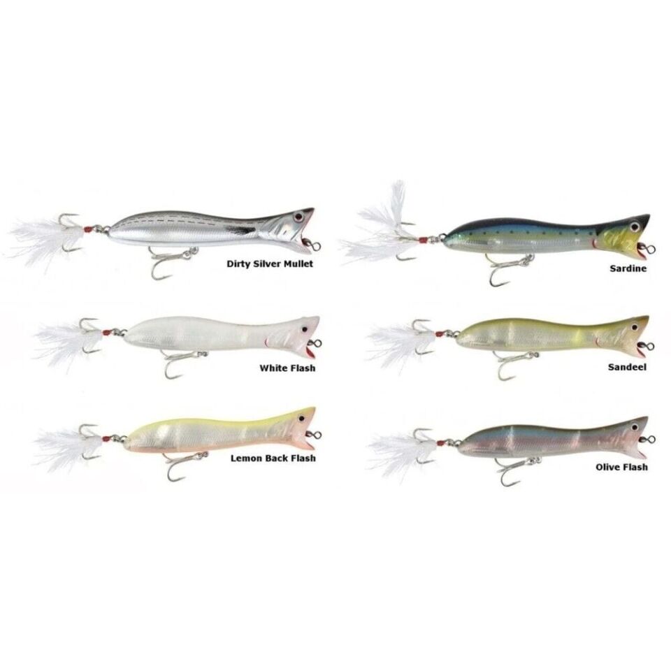 Savage gear Panic Popper 10.5 cm 22 gr Suni Yem 01-Dirty Silver Mullet