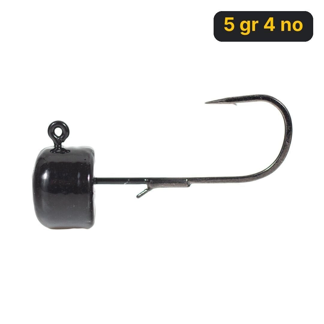 Ryuji Drop Jig Head Siyah ( 3 Adet) 5 gr 4 no