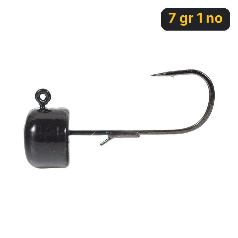 Ryuji Drop Jig Head Siyah ( 3 Adet) 7 gr 1 no