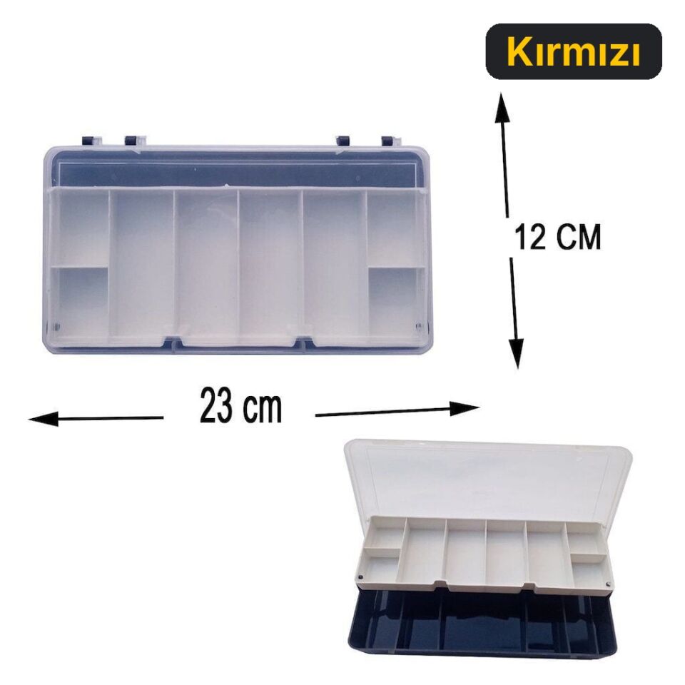 Eurofısh Organizer Raflı Kutu Kırmızı