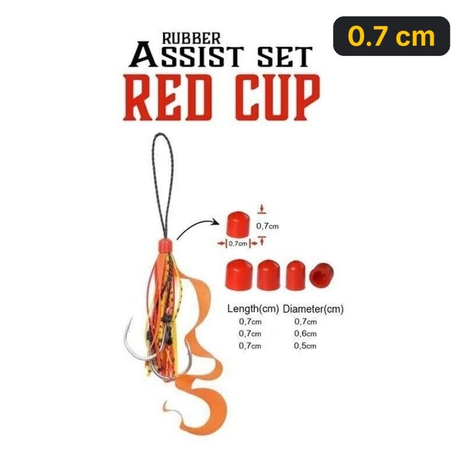 Fujin Rubber Assist Set Red Cup Aksesuar 0.7 cm