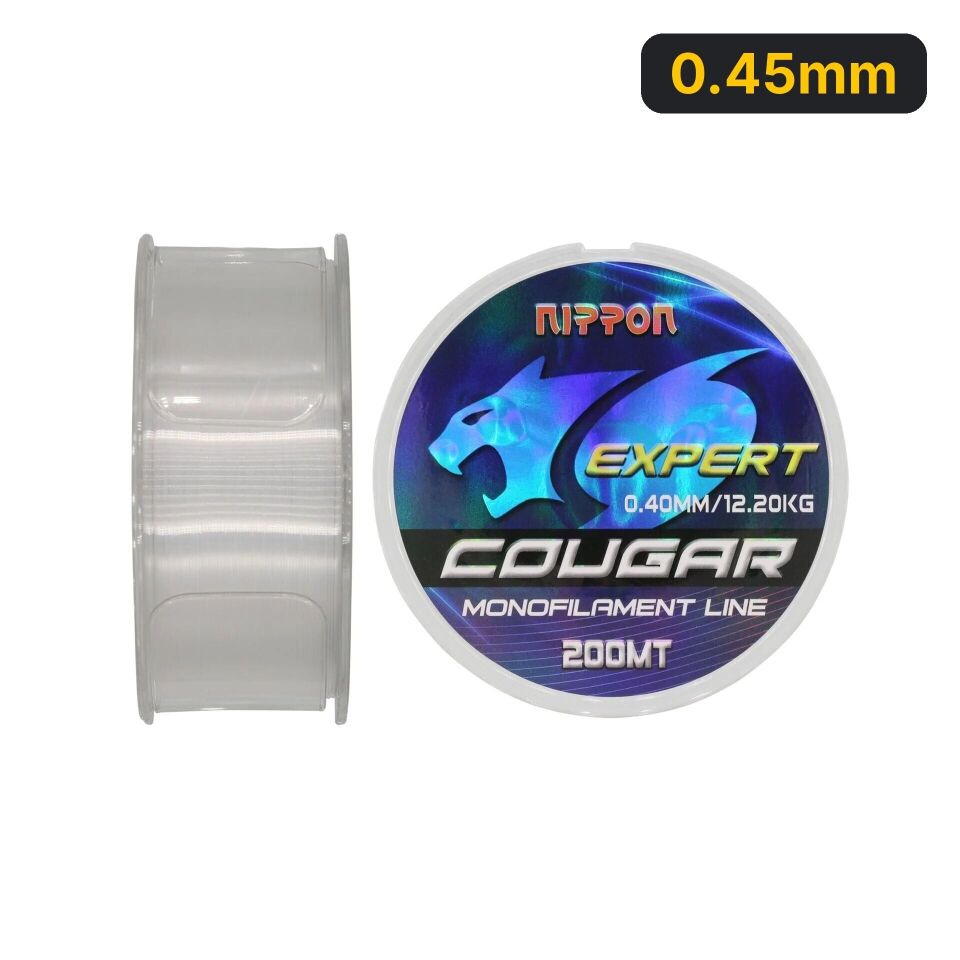 Nippon Cougar 200 Mt Beyaz Monofilament Misina 0.45mm