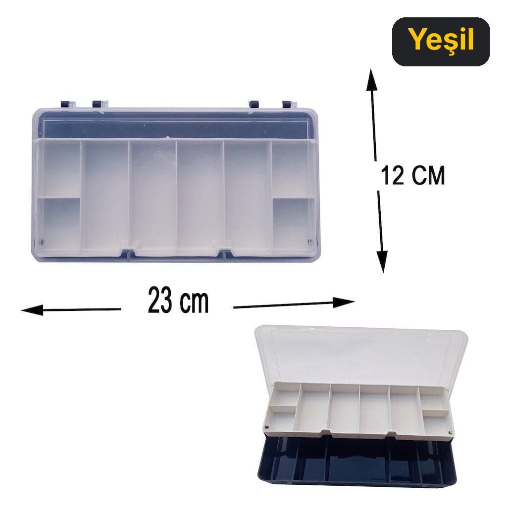 Eurofısh Organizer Raflı Kutu Yeşil