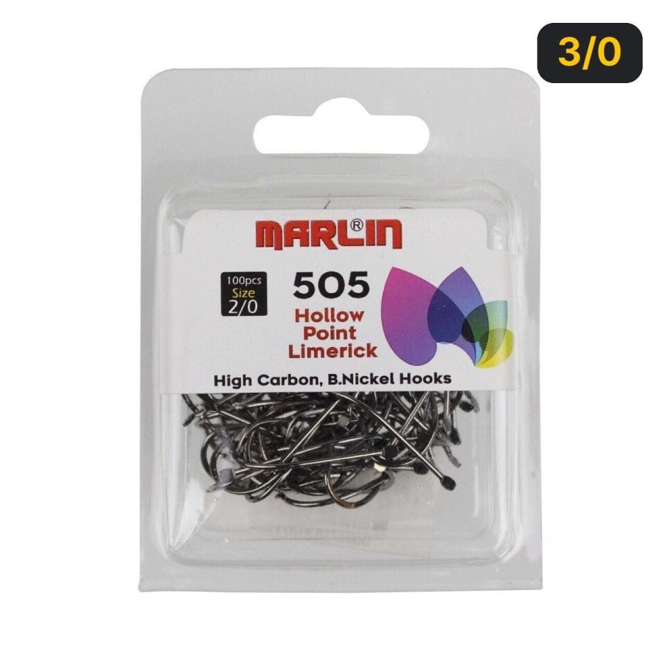 Marlin 505 Siyah Nikel Olta İğnesi 3/0