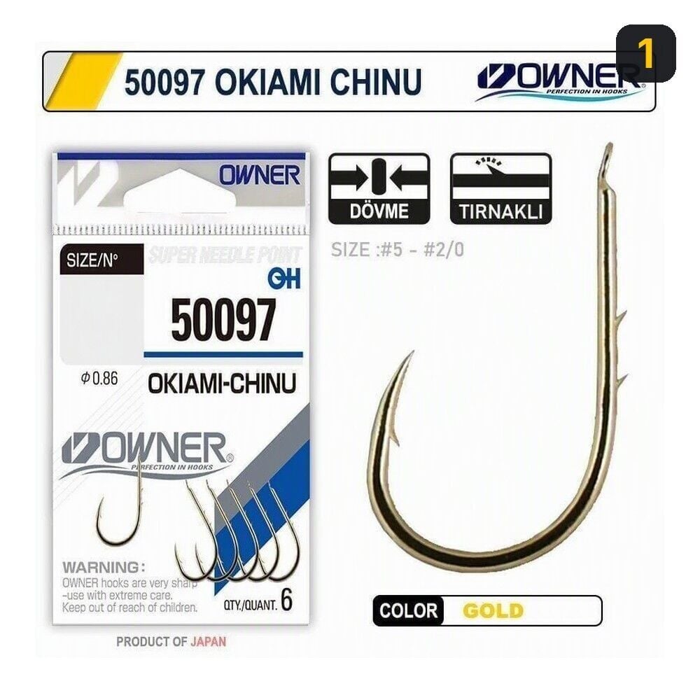 Owner 50097 Okiami-Chinu Gold İğne 1