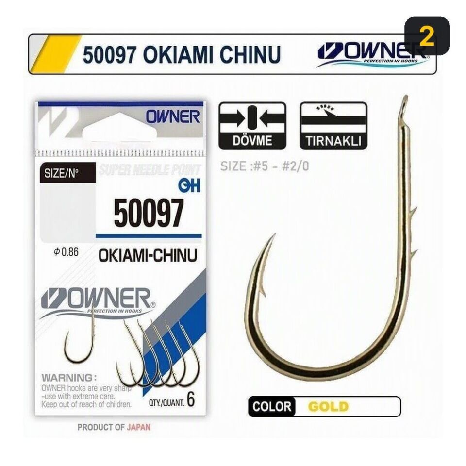 Owner 50097 Okiami-Chinu Gold İğne 2