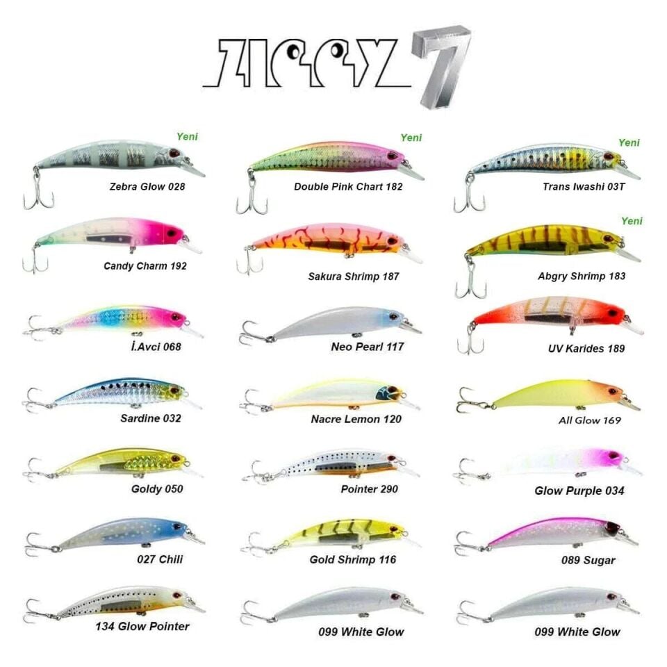 Fujin Ziggy7 70mm 9.6gr Sinking LRF Maket Balık