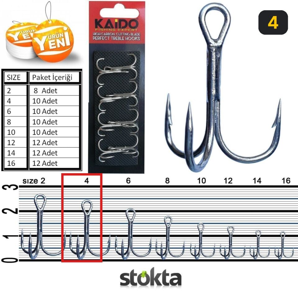 Kaido 9882 Üçlü Çarpma İğne 4