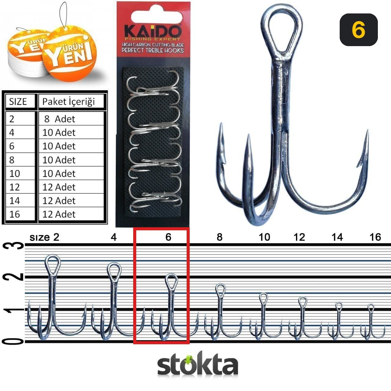 Kaido 9882 Üçlü Çarpma İğne 6