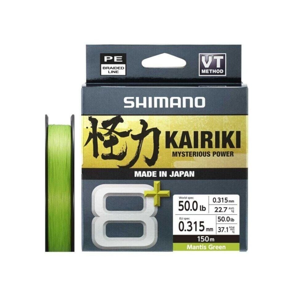 Shimano Kairiki 8+ 150m Mantis Green Örgü İp Misina
