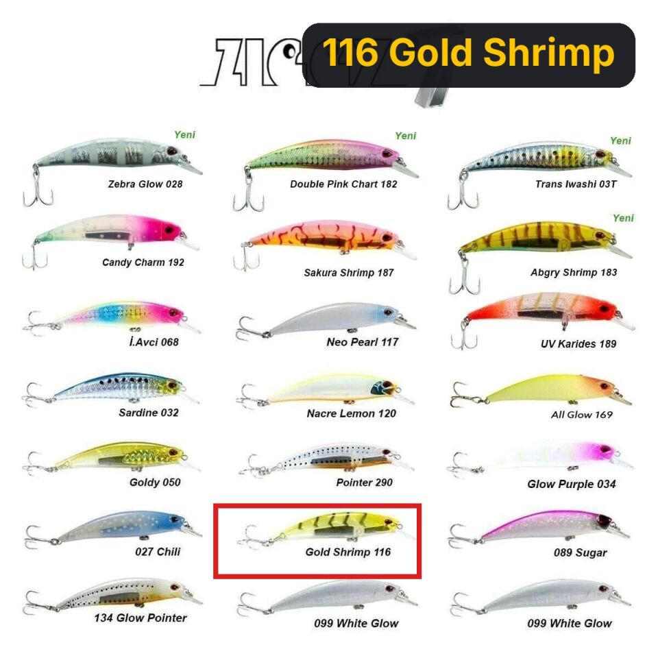 Fujin Ziggy7 70mm 9.6gr Sinking LRF Maket Balık 116 Gold Shrimp