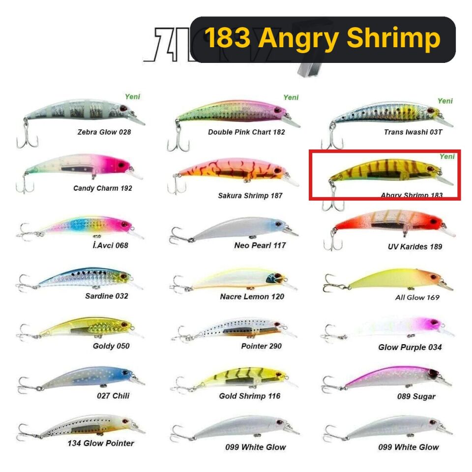 Fujin Ziggy7 70mm 9.6gr Sinking LRF Maket Balık 183 Angry Shrimp
