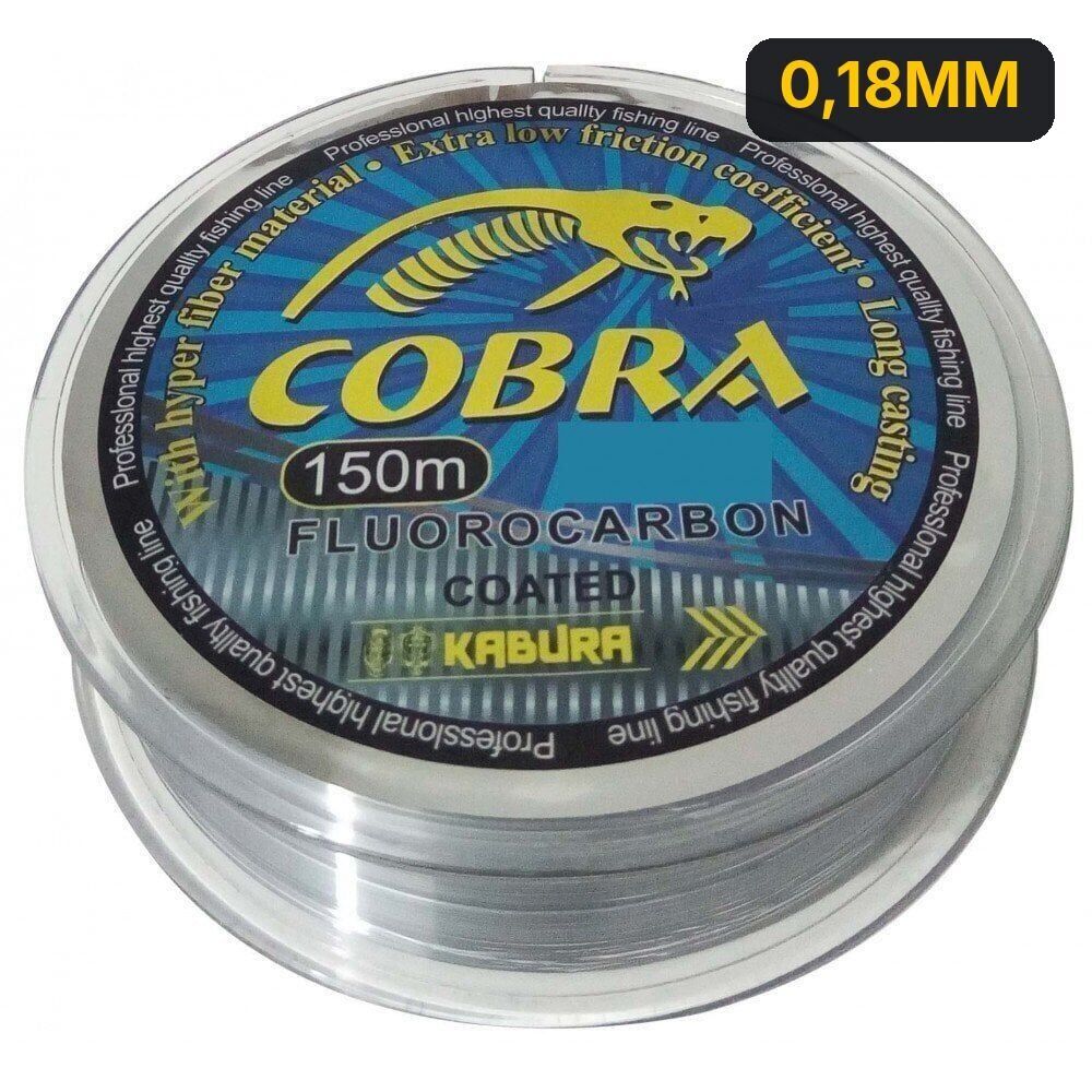 Kabura Cobra Fluoracarbon Coated 150 MT Misina 0,18MM