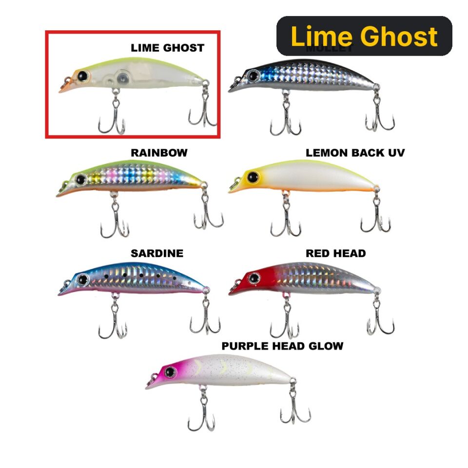 Ryuji Sasume 7.5cm 8gr Maket Balık Lime Ghost